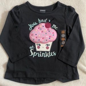 NWT Gymboree Cupcake Long Sleeve Tee